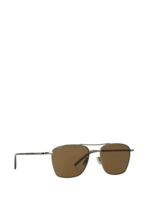 Saint Laurent Eyewear 866 double-bridge pilot-frame sunglasses - Grey