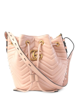 Gucci Pre-Owned GG Marmont bucket bag - Pink
