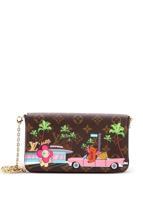 Louis Vuitton Pre-Owned Felicie Pochette Limited Edition Vivienne Xmas Monogram Canvas crossbody bag - Brown