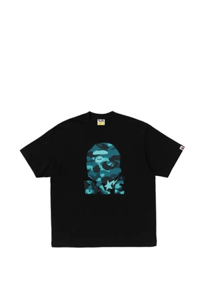 A BATHING APE® camo-print logo-print T-shirt - Black