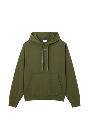 Off-White Diag-Stripe hoodie - Green