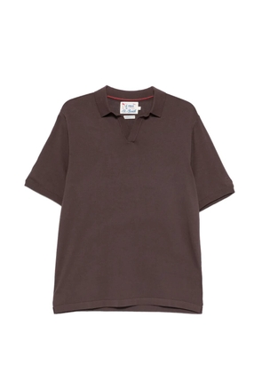 MC2 Saint Barth embroidered-logo T-shirt - Brown