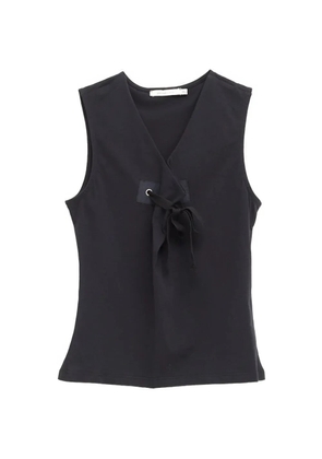 Paloma Wool Manir lace-up sleeveless top - Black