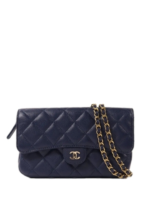 CHANEL Pre-Owned CC quilted shoulder bag - Blue