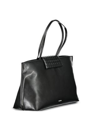 Calvin Klein woven-detail tote bag - Black