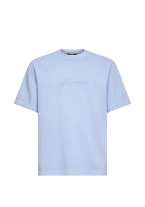 Jacquemus The Pigmento logo-embroidered T-shirt - Blue