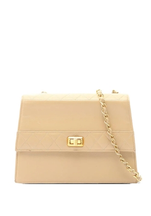 CHANEL Pre-Owned 1980s matelasse chain shoulder bag - Neutrals