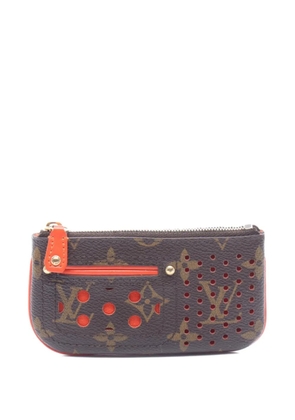 Louis Vuitton Pre-Owned 2006 Perfo monogram-pattern coin purse - Brown