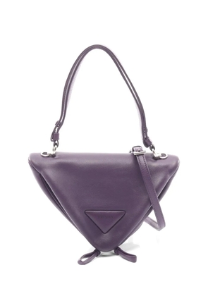 Prada Pre-Owned 2010s Triangle leather handbag - Purple
