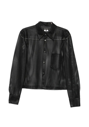Comme des Garçons Homme Plus mesh chest-pocket shirt - Black