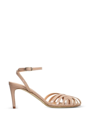 The Seller patent-finish caged sandals - Pink