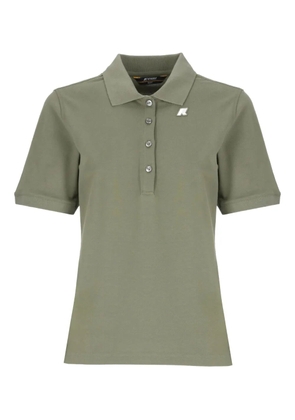 K-Way three-button short-sleeve polo top - Green