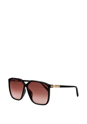 VALENTINO GARAVANI EYEWEAR VLogo tortoiseshell-effect sunglasses - Brown