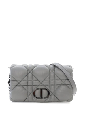 Christian Dior Pre-Owned 2022 Mini Calfskin Macrocannage Caro Bag crossbody bag - Grey