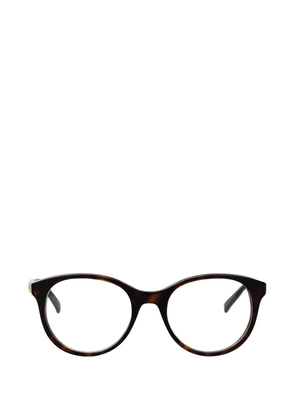 VALENTINO GARAVANI EYEWEAR VLogo round-frame glasses - Brown