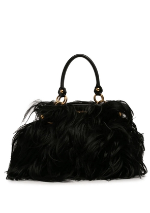 Miu Miu Pre-Owned 2010 Fur handbag - Black