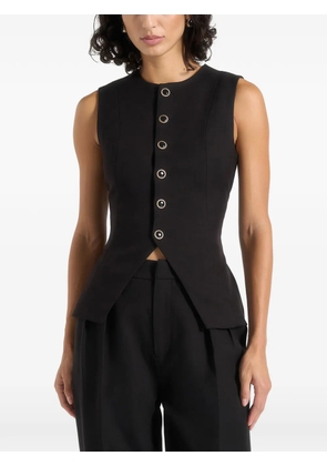 Manière De Voir Maisie buttoned vest - Black