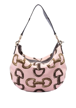 Gucci Pre-Owned 2000-2015 Horsebit Canvas hobo bag - Pink