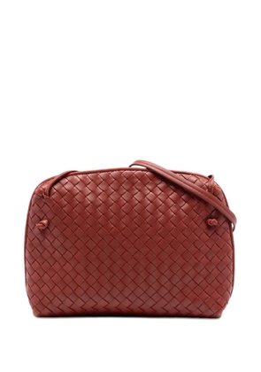 Bottega Veneta Pre-Owned 2012-2026 Nappa Intrecciato Nodini crossbody bag - Red