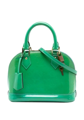 Louis Vuitton Pre-Owned 2015 Monogram Vernis Alma BB satchel - Green