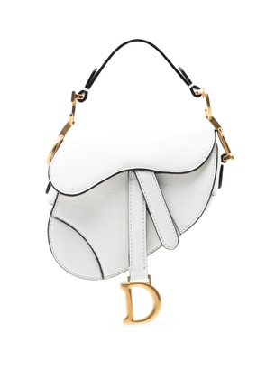 Christian Dior Pre-Owned 2021 Micro Goatskin Saddle Bag satchel - White