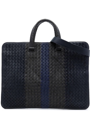 Bottega Veneta Pre-Owned 2012-2026 Nappa Intrecciato Club Fume Briefcase business bag - Black