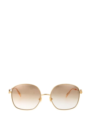 VALENTINO GARAVANI EYEWEAR VLogo geometric-frame sunglasses - Gold
