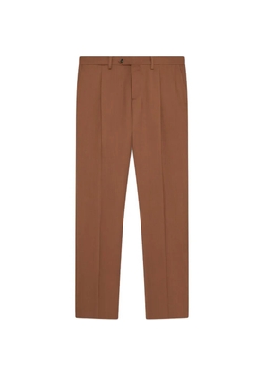 Lardini single-pleat wool trousers - Brown