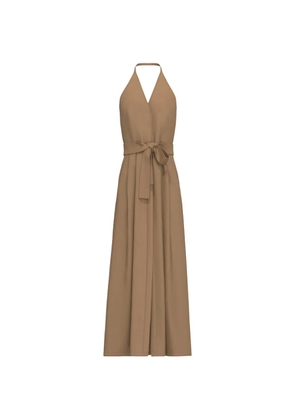 Marella maxi belted halterneck dress - Neutrals