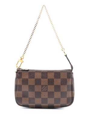 Louis Vuitton Pre-Owned 2019 Damier Ebene Mini Pochette Accessoires handbag - Brown