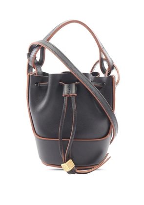 Loewe Pre-Owned 2010-2026 Nano Leather Balloon Bag bucket bag - Black