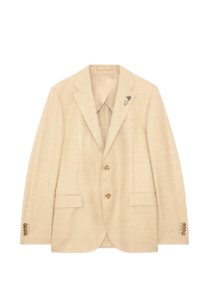 Lardini single-breasted patterned blazer - Neutrals