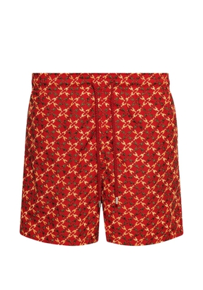 Vilebrequin embroidered homard pixel printed swim shorts