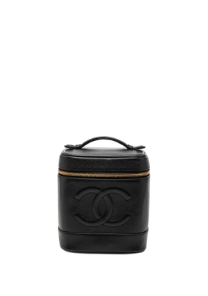CHANEL Pre-Owned 2000-2002 CC Caviar vanity bag - Black