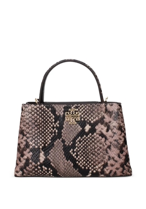 Tory Burch Lee Radziwill Double snakeskin-effect tote bag - Neutrals