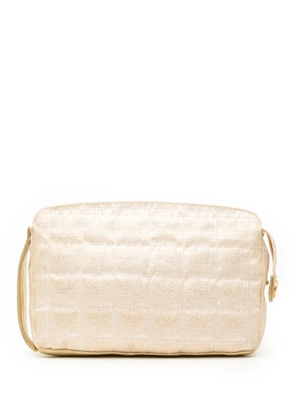 CHANEL Pre-Owned 2000-2002 New Travel Line Canvas pouch - Neutrals