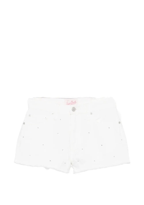 MC2 Saint Barth Musa crystal-embellished shorts - White