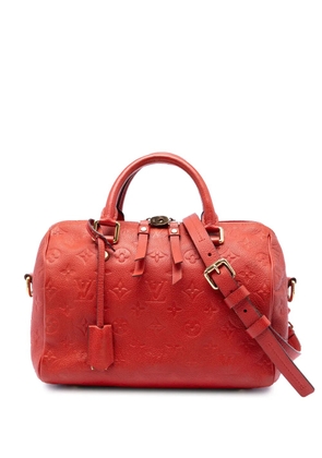 Louis Vuitton Pre-Owned 2012 Monogram Empreinte Speedy Bandouliere 25 satchel - Red
