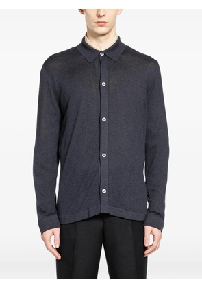 Lardini buttoned knitted shirt - Blue