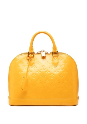 Louis Vuitton Pre-Owned 2012 Monogram Vernis Alma PM handbag - Yellow