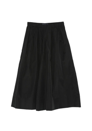 Juun.J elasticated-waistband pleated palazzo pants - Black