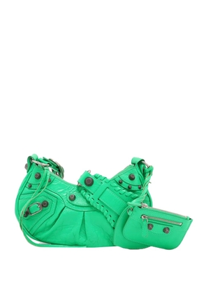 Balenciaga Pre-Owned 2022 Lambskin Motocross Le Cagole XS crossbody bag - Green