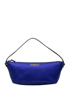 Gucci Pre-Owned 2000-2015 Satin Boat shoulder bag - Blue