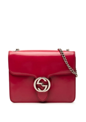 Gucci Pre-Owned 2016-2026 Small Polished Calfskin Interlocking G Dollar crossbody bag - Red