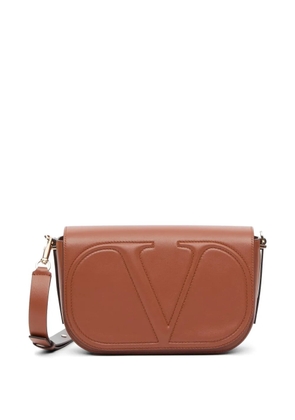 Valentino Garavani VLogo Walk calfskin shoulder bag - Brown