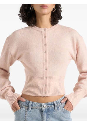 Manière De Voir Mayla ribbed-waist cardigan - Pink
