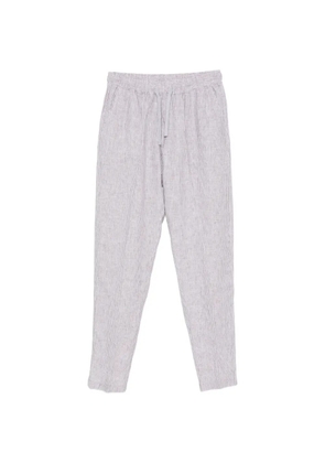 Fedeli striped drawstring-fastening trousers - Neutrals