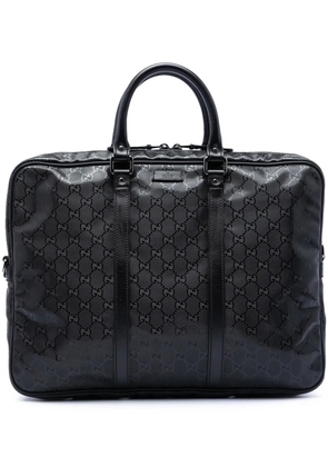 Gucci Pre-Owned 2016-2026 GG Imprime business bag - Black