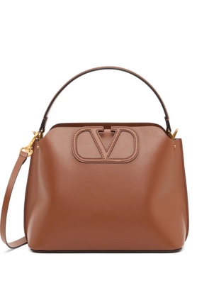Valentino Garavani Fill Me In handbag in calfskin - Brown