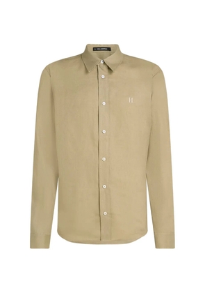 Karl Lagerfeld embroidered-logo shirt - Neutrals